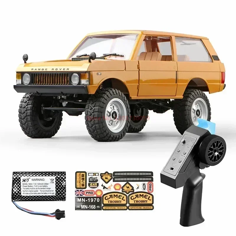 Mn 168 New 1:12 First Generation Range Rover Rc Remote Control Vehicle All Terrain Crossing Climbing Vehicle With Door Bridge 3