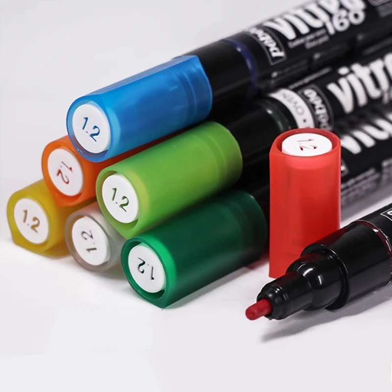 Pebeo Markers Pen 0.7mm/1.2mm Marker Pens for Ceramics Glass DIY Painting Supplies Drawing for Artist 1PC