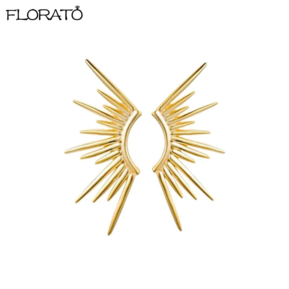 

925 Silver Needle Stud Earrings for Women Simple Wings Earrings Fashion Party Jewelry Accessory Anniversary Birthday Gift