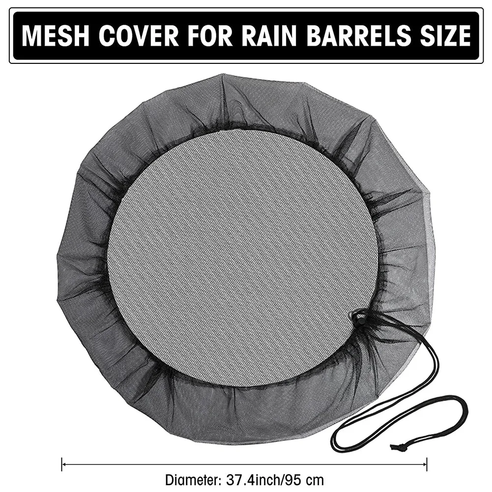 Rain barrel cover 1/2pcs Mesh Cover Netting for Rain Barrels Water Collection Buckets Tank Raindrop Harvesting Tool Anti-Mosquito Water Protection