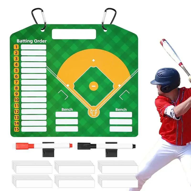 

Baseball Clipboard For Coaches Dry Erase Coaches Lineup Board Magnetic Softball Lineup Board With 2 Marker For Dugout Display