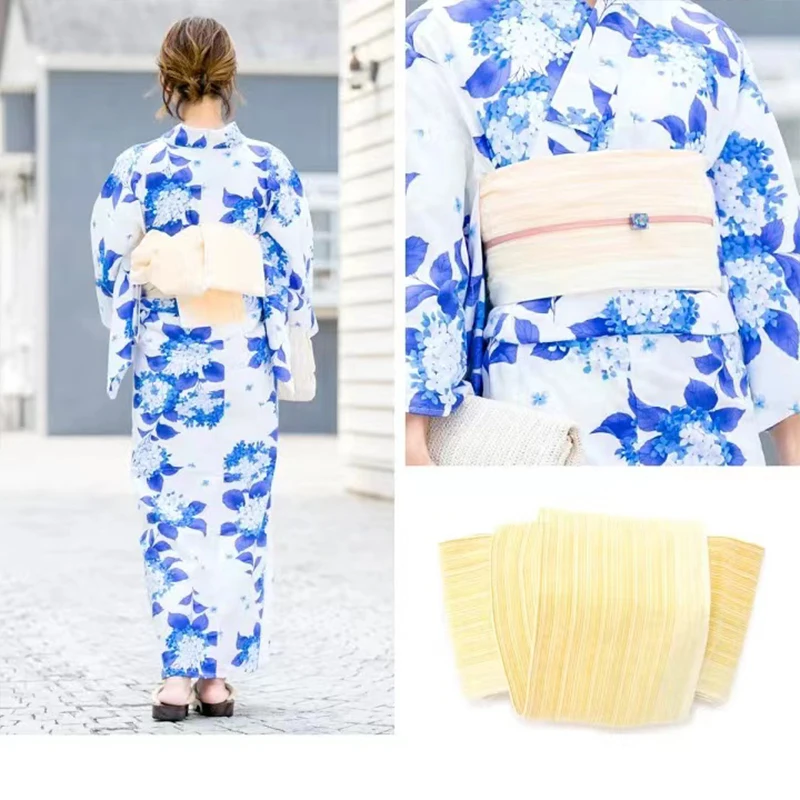 Japanischer traditioneller Kleider gürtel Kimono Yukata Obi Gürtel Stoff breiter Hüftgurt selbst binden Verband Kleid Gürtel Kimono Zubehör