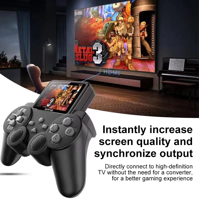 S10 Portable Video Game Consoles Gamepad Controller 2.4-inch Built-in 520 Games Retro Handheld Game Player AV Output Control - 2