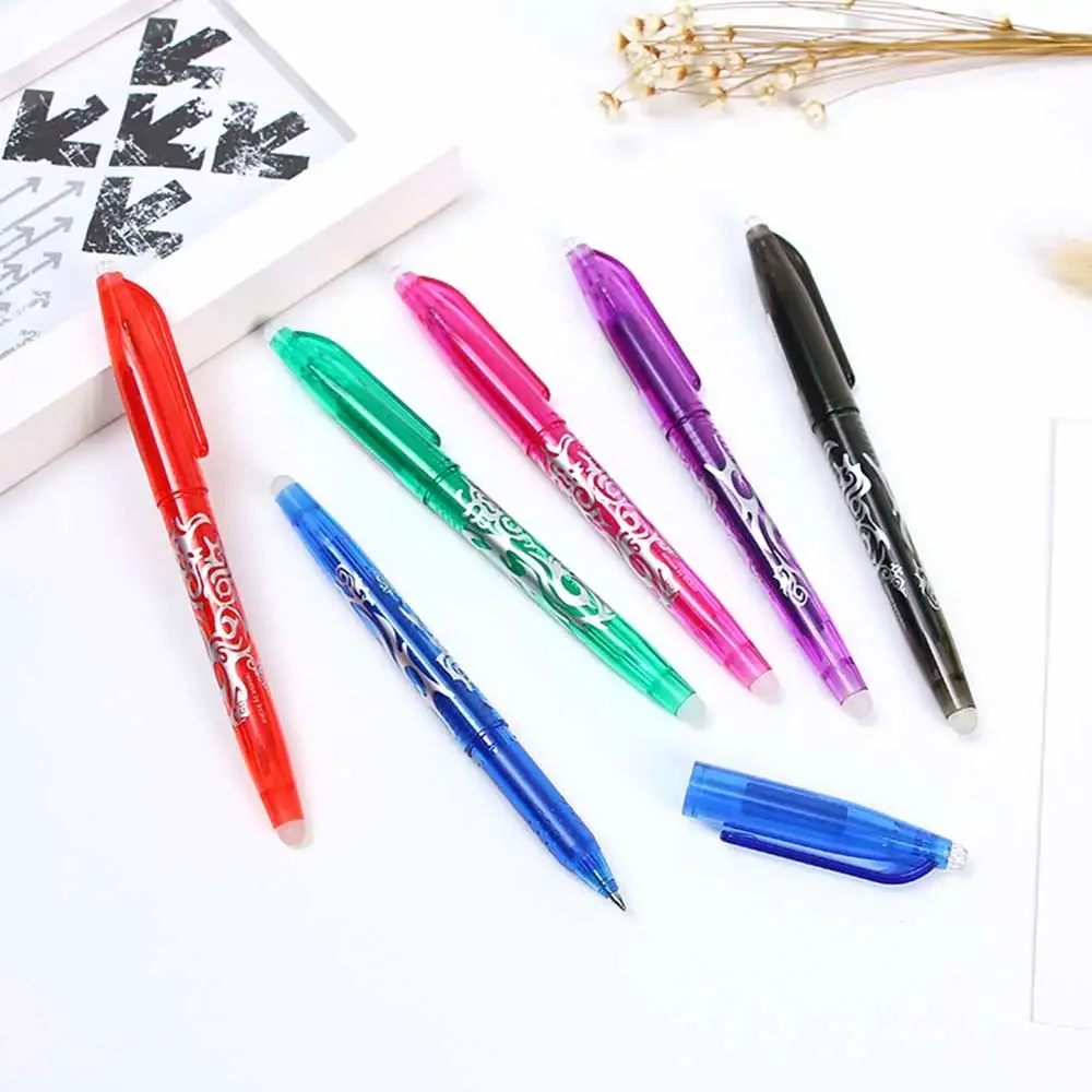 0.5mm Multi-color Erasable Gel Pen Magical signature Writing Neutral Pen Creative Drawing Supplies Student Stationery 1PCS Erasable pen refills gel pen