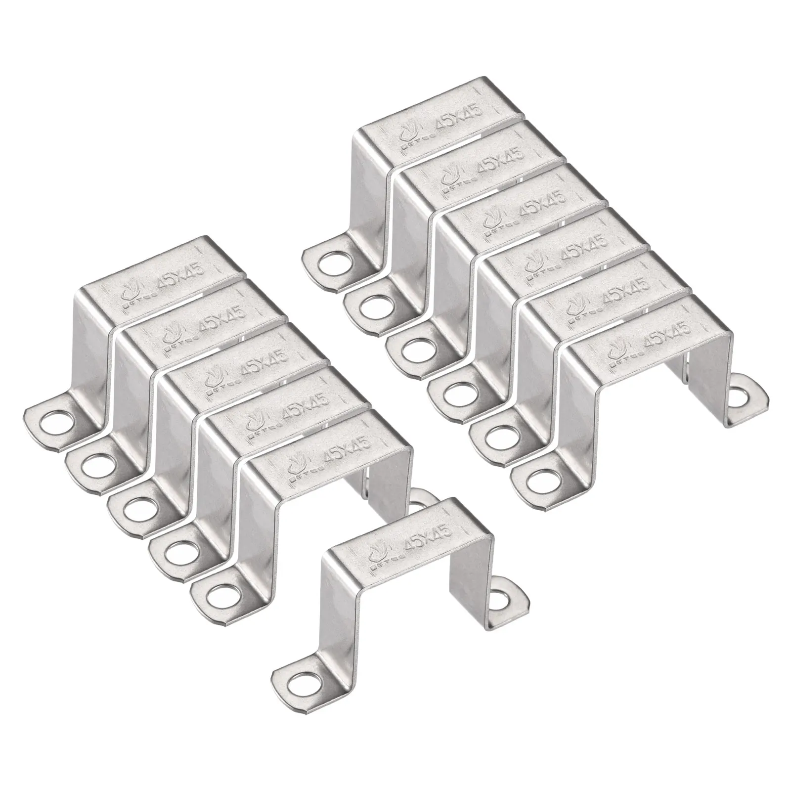 

Uxcell 12 шт. u-образный соединитель кронштейн 43x46 мм 304 Нержавеющая сталь для двери закрытого бара держатель стойки канала
