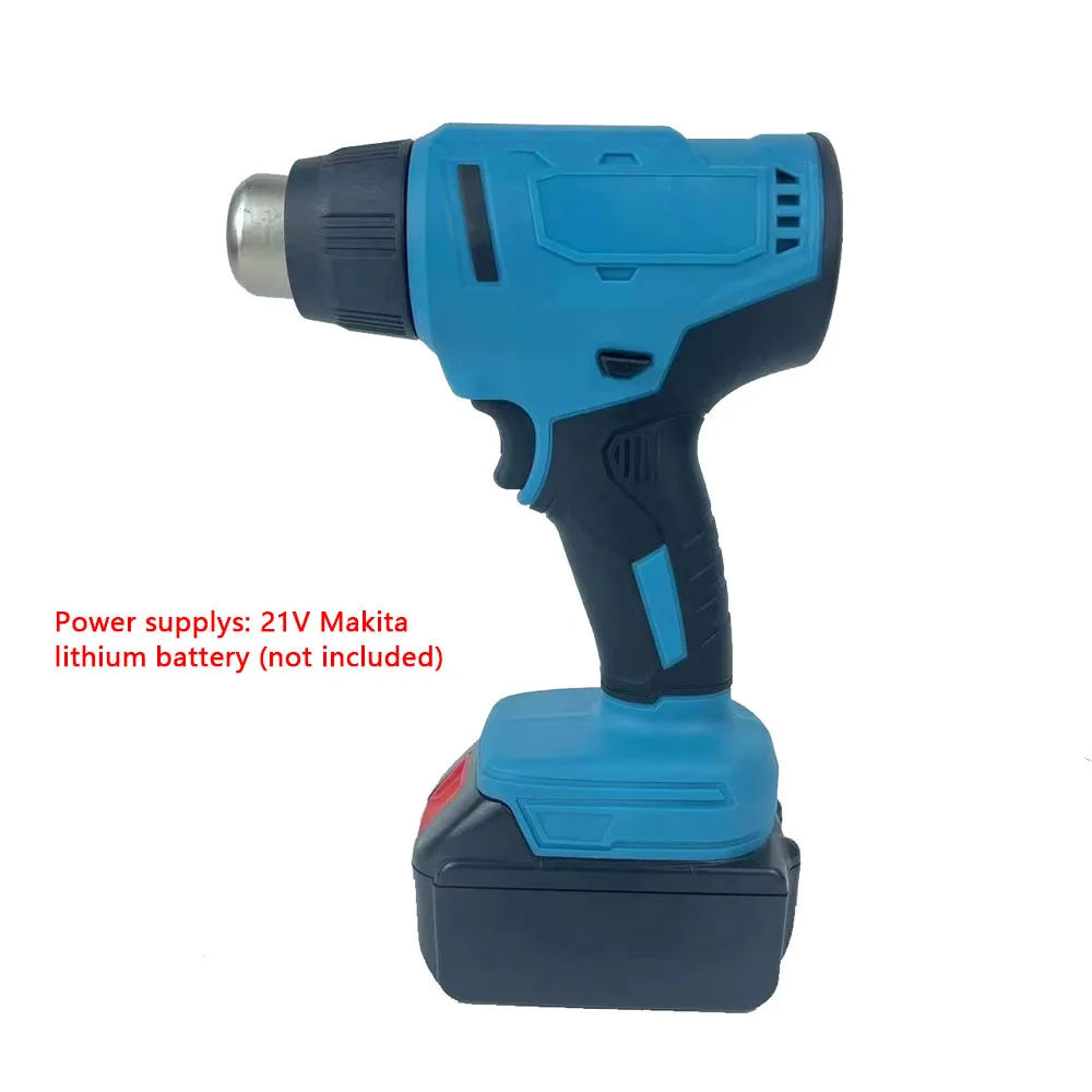 300W Cordless Hot Air Gun Machine 300-550℃ 2 Level Temperature Rechargable Hot Air Gun with 3 Nozzles For Shrink Wrapping cordless screwdriver home depot