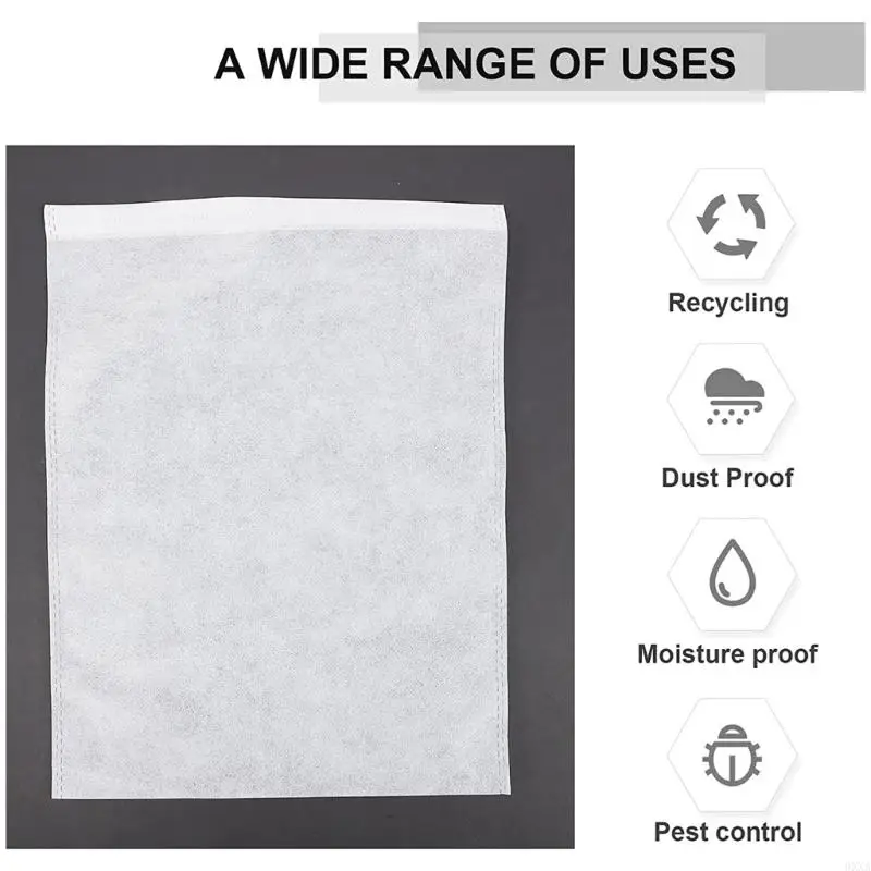 0XXA 50pcs Shoes Storage Bag Dustproof Drawstring Storage Bag Travel Shoe Bags 4