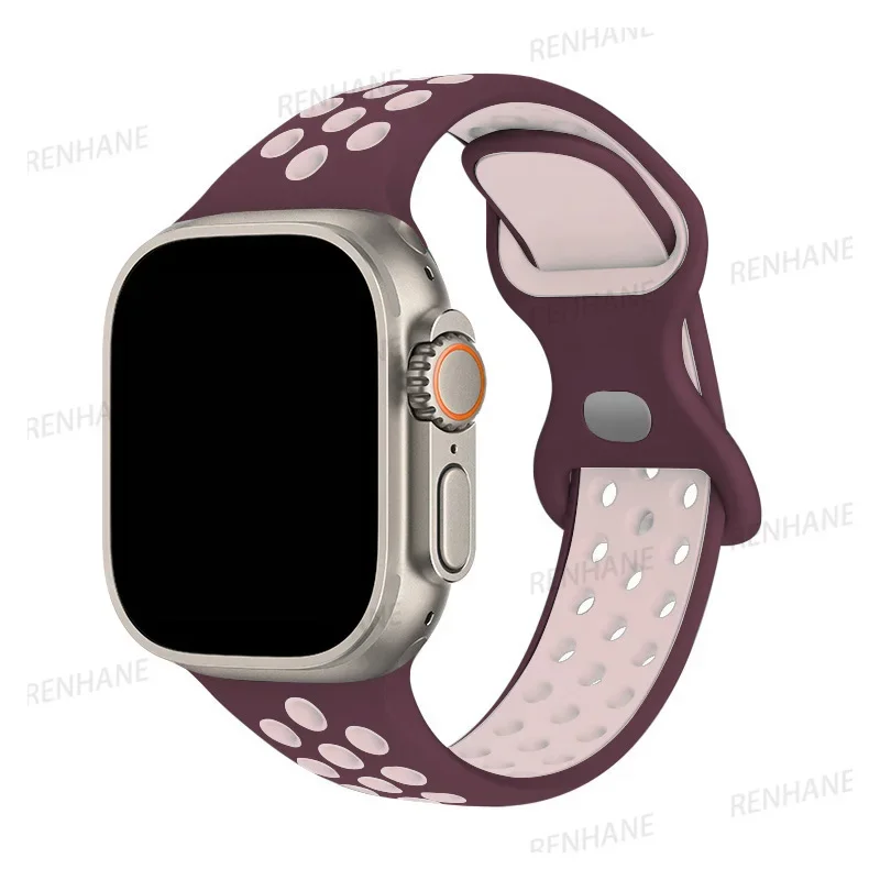 Breathable Silicone Watch Strap Bracelet - Universal Fit