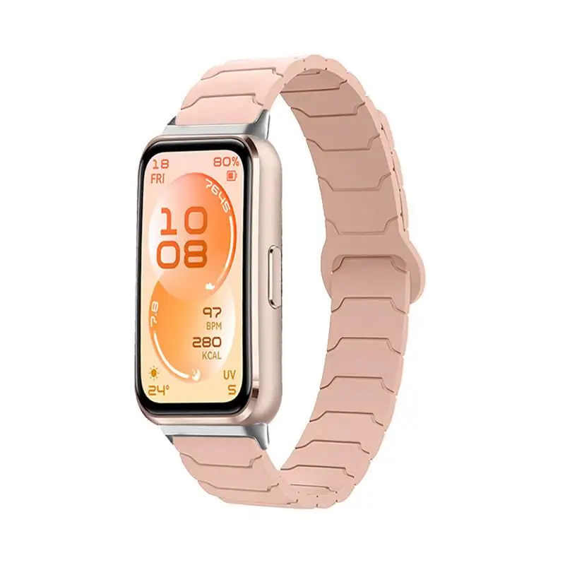 Magnetic Armor Silicone Sport Strap - Smartwatch Replacement Bracelet