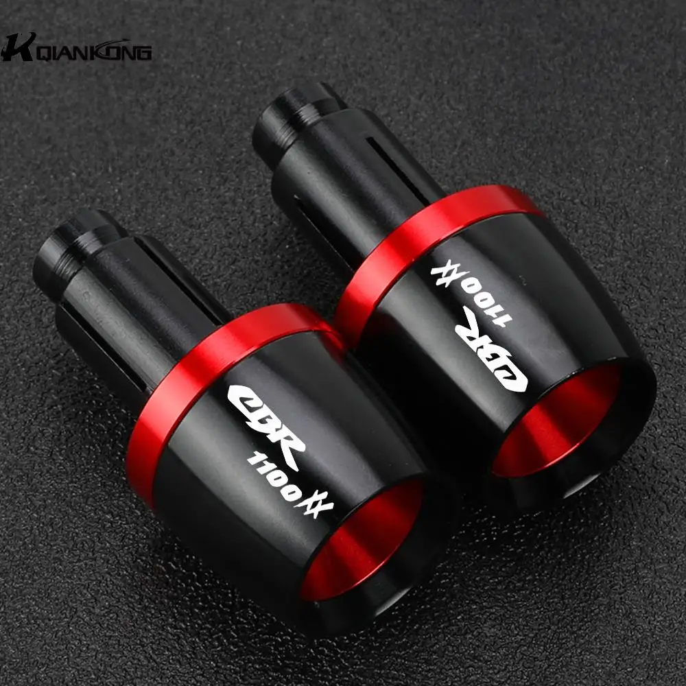 

22MM Handlebar Grips Handle Bar Cap End Plug FOR HONDA CBR1100XX BLACK 1997-2007 2006 2005 2004 2003 CBR 1100XX Super Blackbird