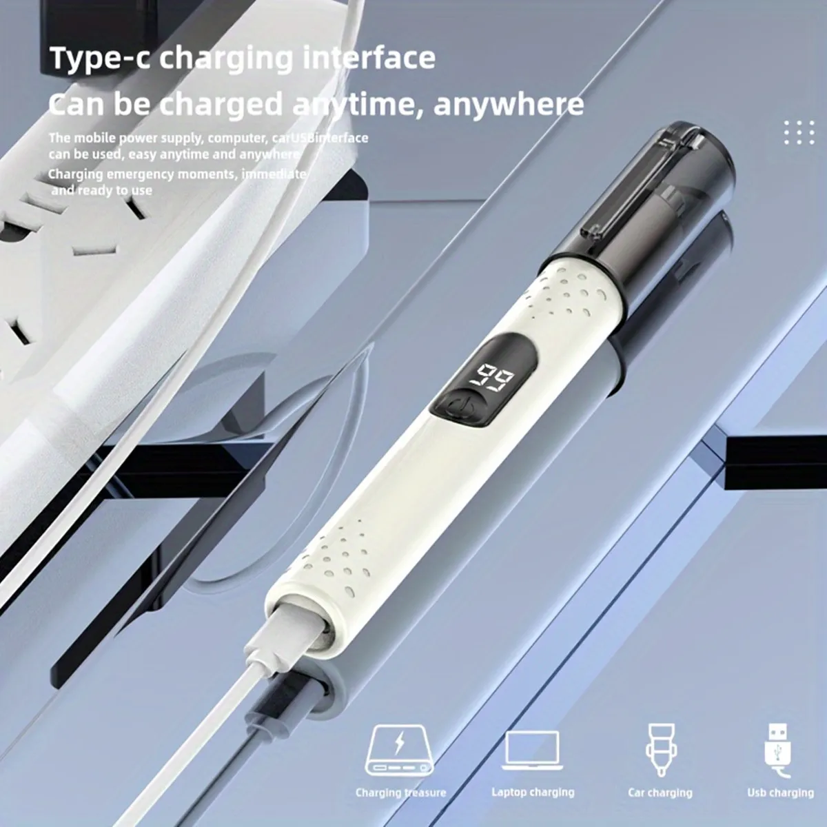 Mini Electric Nose Hair Trimmer Portable Clipper Rechargeable Eyebrow Ear Hair Shaver For Men Safe Cleaner Razor