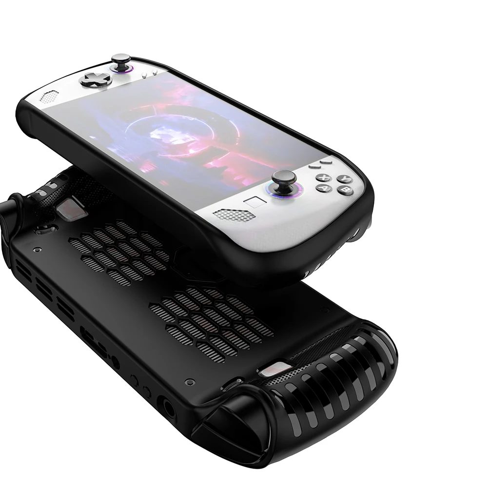 TPU Hard Case with Stand for Lenovo Legion Go S Accessories Full Protective Cover Soft Skin Kickstand Grip Case Anti-Scratch