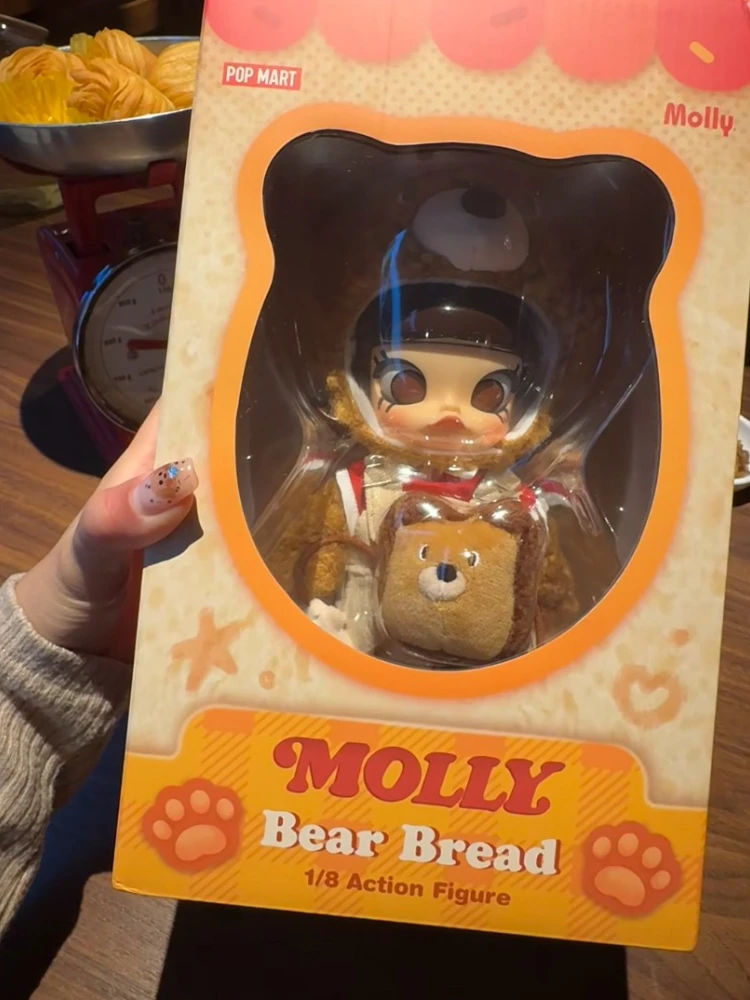 Genuine POP MART 1/8 Action Figure Molly Bear Bread Series Dolls