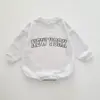 2024 Baby Romper INS 0-12M Newborn Infant Baby Boy Girl Romper Cute New York Letter Long Sleeve Jumpsuit Playsuit Clothing 3