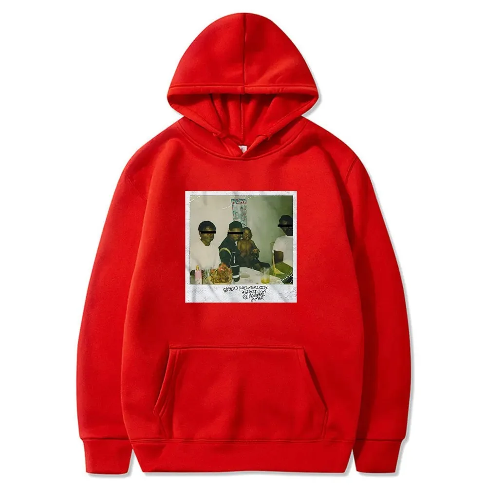 Kendrick Lamar Good Kid Hoodies Men Women Y2k Hip Hop Sweestshirts Fashion Rap Music Mens Pullovers Loose Streetwear Black Hoodi