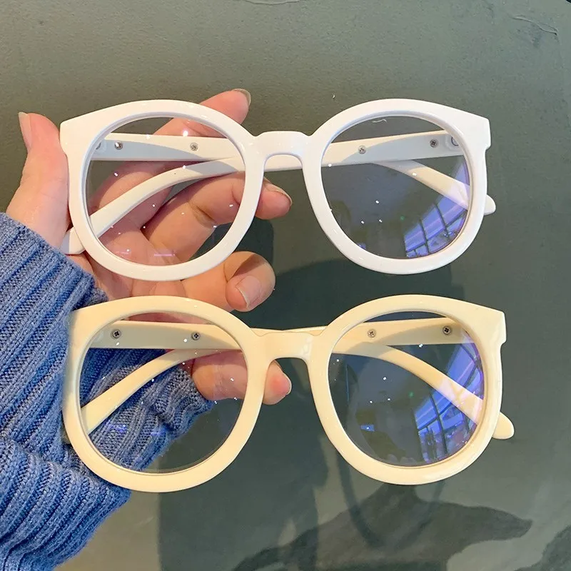 

Transparent Round Frame Anti Blue Light Glasses Fashion Women Men Eyewear Blocking Glasses Optical Spectacle Computer Eyeglass