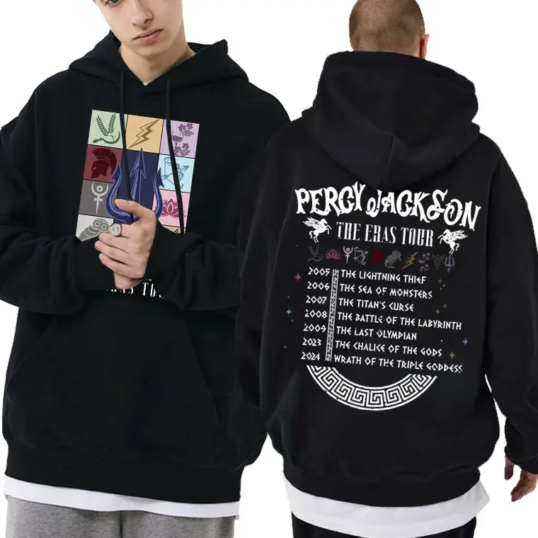 

Percy Jackson The Eras Tour Double Sided Print Hoodie Male Vintage Hoodies Men Women Hip Hop Oversized Sweatshirt Men's Pullover