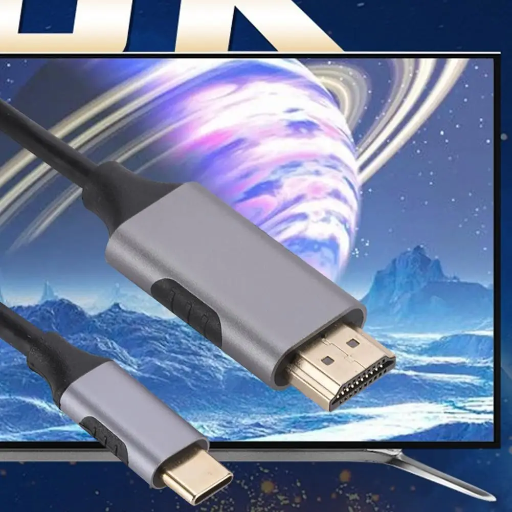 

Переходник с Type-c на Hdmi-совместимый переходник с высоким разрешением Type-c на Hdmi-совместимый кабель-адаптер для телефона ноутбука для потоковой передачи
