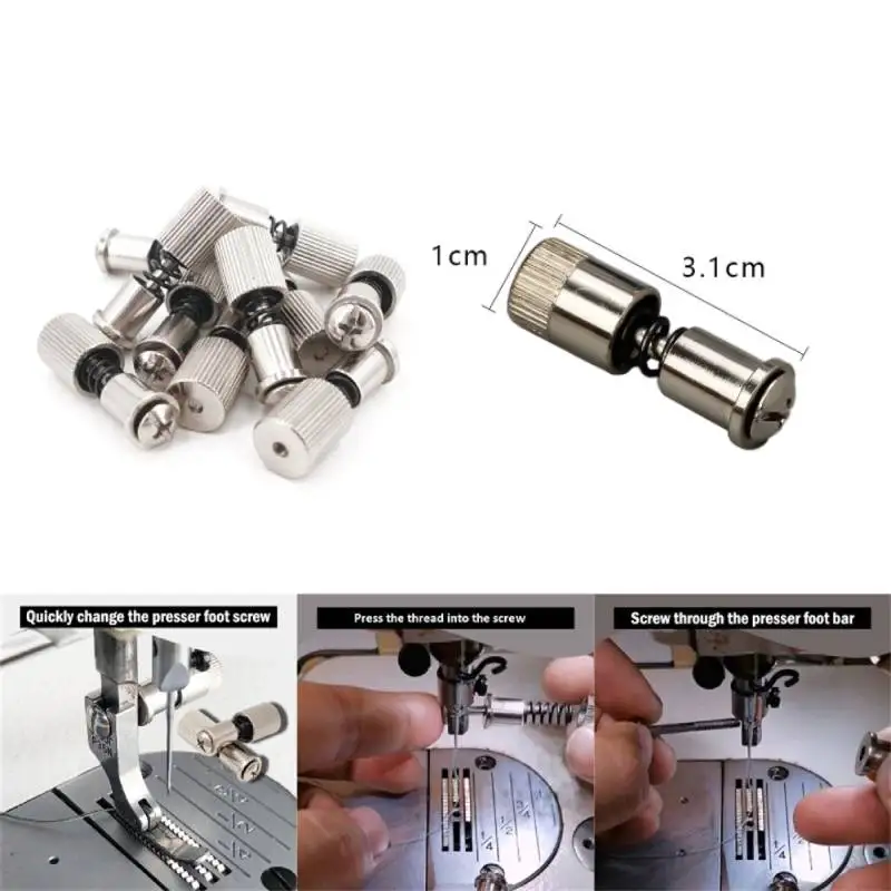 123pcsUniversalFlatCarPresserFootChangeScrewQuickAuxiliary