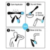 Easy To Use Color Random Back Applicator Velvet Cloth Sponge Lotion Applicator Brush Foldable Self-adjust Body Care Tool Cream 2
