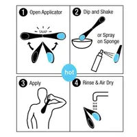 Easy To Use Color Random Back Applicator Velvet Cloth Sponge Lotion Applicator Brush Foldable Self-adjust Body Care Tool Cream 2