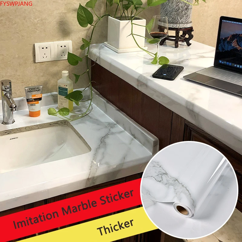 Adhesive Vinyl Kitchen Furniture Marble Adhesive Sticker Marble