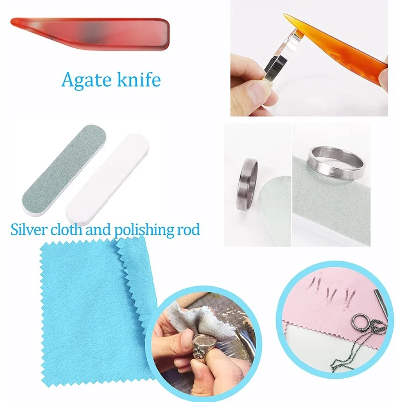 Measurement Tool Set Includes Ring Size Meter Polished and Bracelet Size N2UE