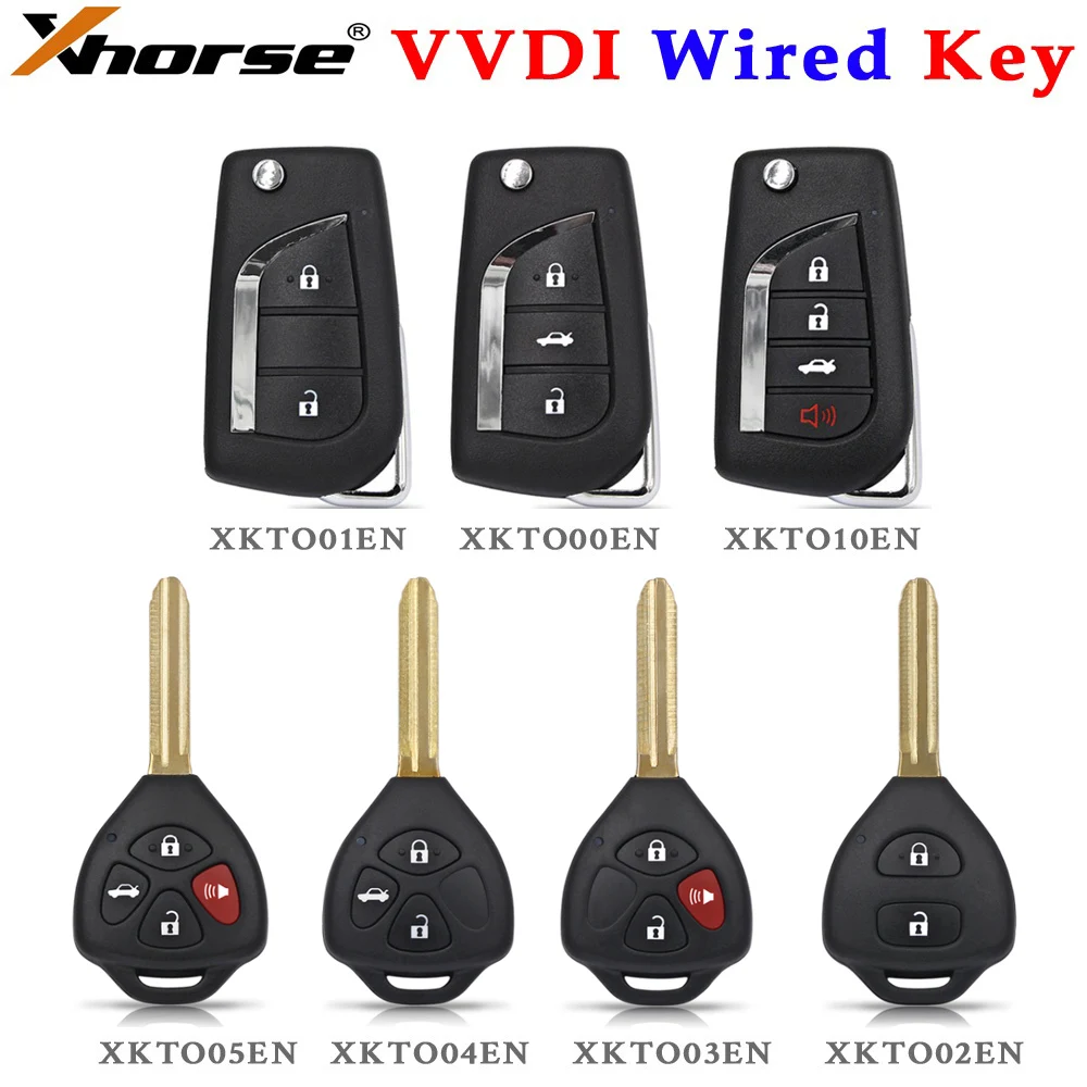 

Xhorse VVDI Wired Remote Key XKTO00EN XKTO01EN XKTO01EN XKTO10EN XKTO02EN XKTO03EN XKTO04EN XKTO05EN for Toyota Style