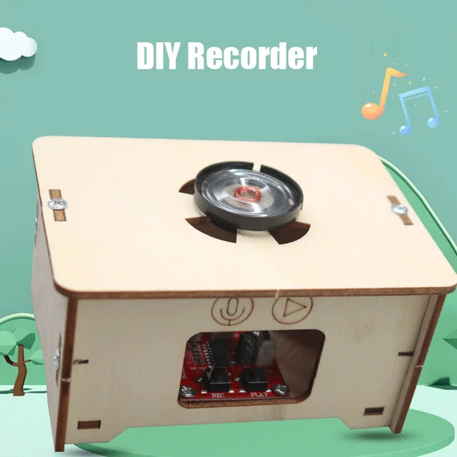 Wooden DIY Recorder Assembly Kid Student Science Education