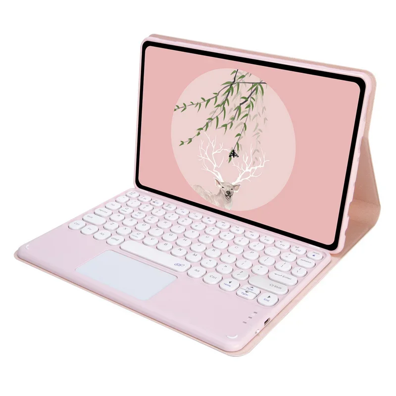 Magnetic Touchpad Keyboard Case for 8.7-Inch Tablets - Enhanced Protective Cover with Built-In Teclado