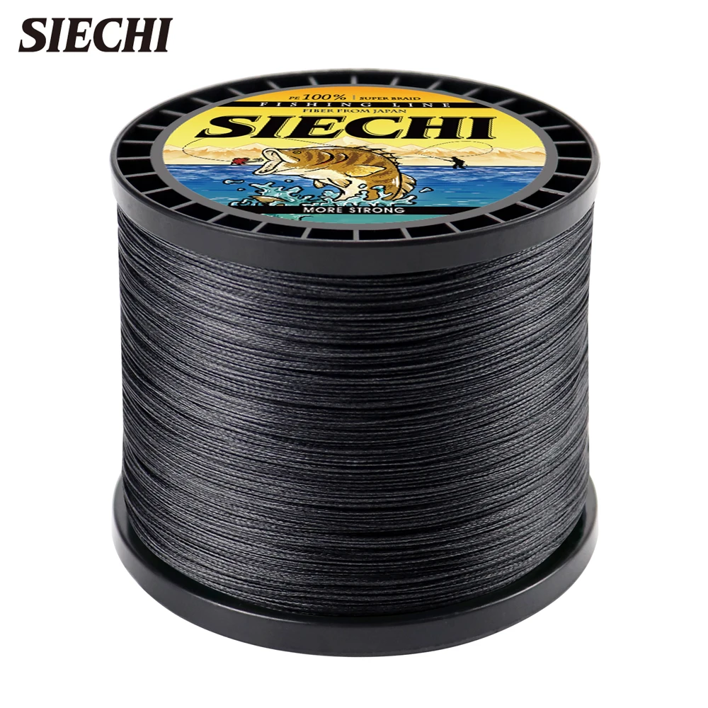 

SIECHI 4-жильная плетеная рыболовная леска 100 м, 300 м, 500 м, 1000 м, многонитевая рыболовная леска для ловли карпа 12-83 анг. Фунт., рыболовная полиэтиленовая леска