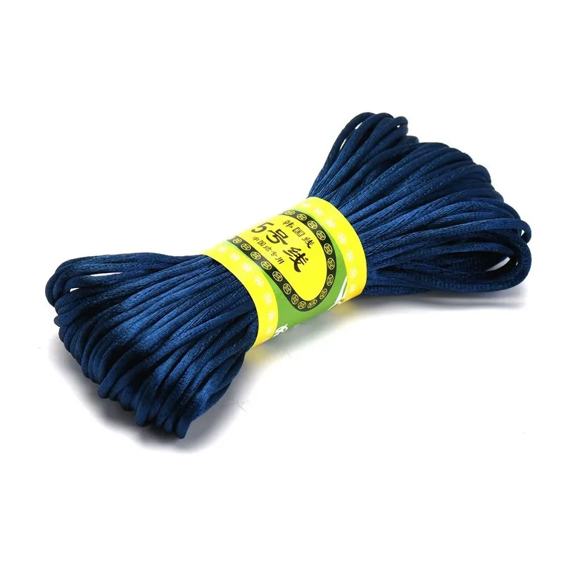 Premium Nylon Satin Cord for Jewelry and Crafting - 2.5mm, 20m
