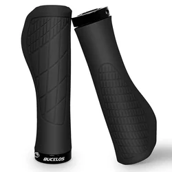 Enhanced Comfort Lock-On Bicycle Grips for Mountain Bikes and Scooters (Ergonomic-Black)