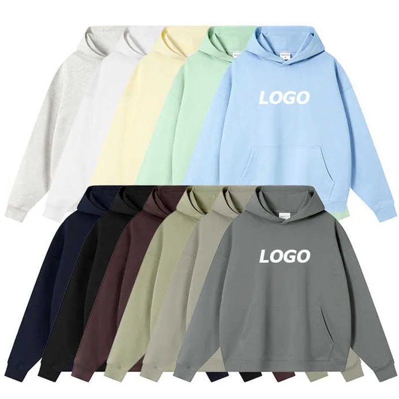 NONE Custom Logo 400GSM Oversized French Terry Hoodie 8