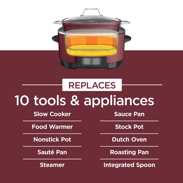 Ninja Foodi 8.5qt PossibleCooker PRO 8-in-1 Multicooker & Accessories