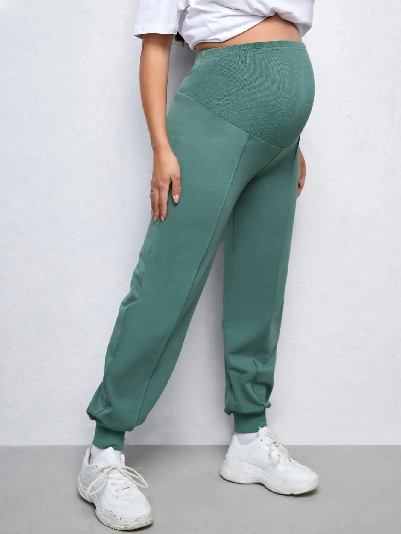 Maternity Pants Women's European and American pregnant women's clothing adjustable pregnant women's pants cropped pants casual