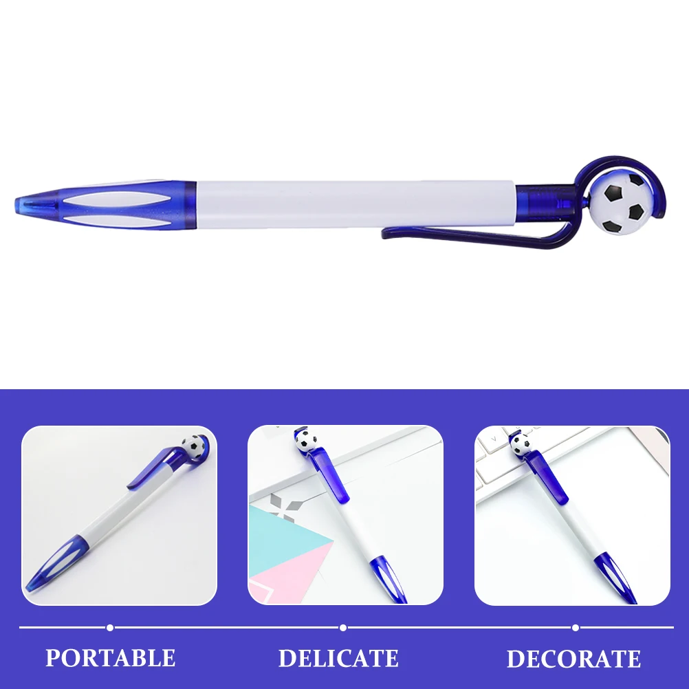 10 Pcs Football Ballpoint Pen Handwriting Pens Ink Soccer Shape Bulk Party Favors Office Supplies Plastic Stationery Student 6