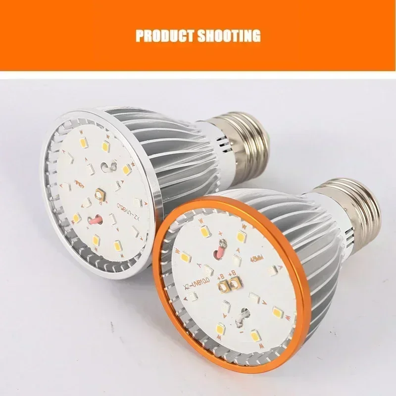 110-240V 8W Turtle Basking Light Lamp UVA UVB 10.0 Full Spectrum LED Reptile Heat Bulb For Amphibian Accessories 6