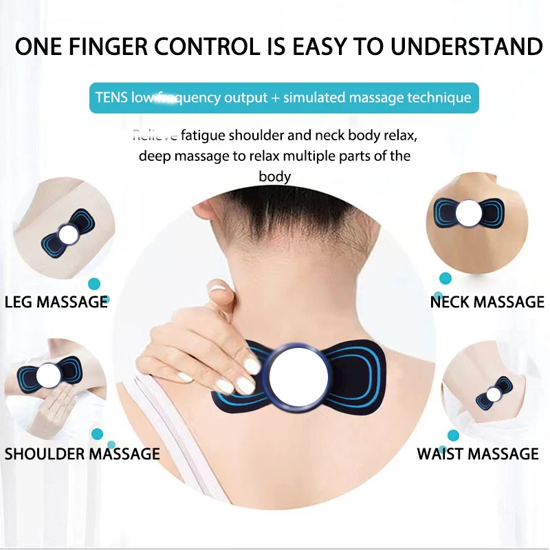 Electric Massager Pad Mini Neck Cervical Massage TENS Replaceable Electrode Gel Pads for Physiotherapy Accessories 5