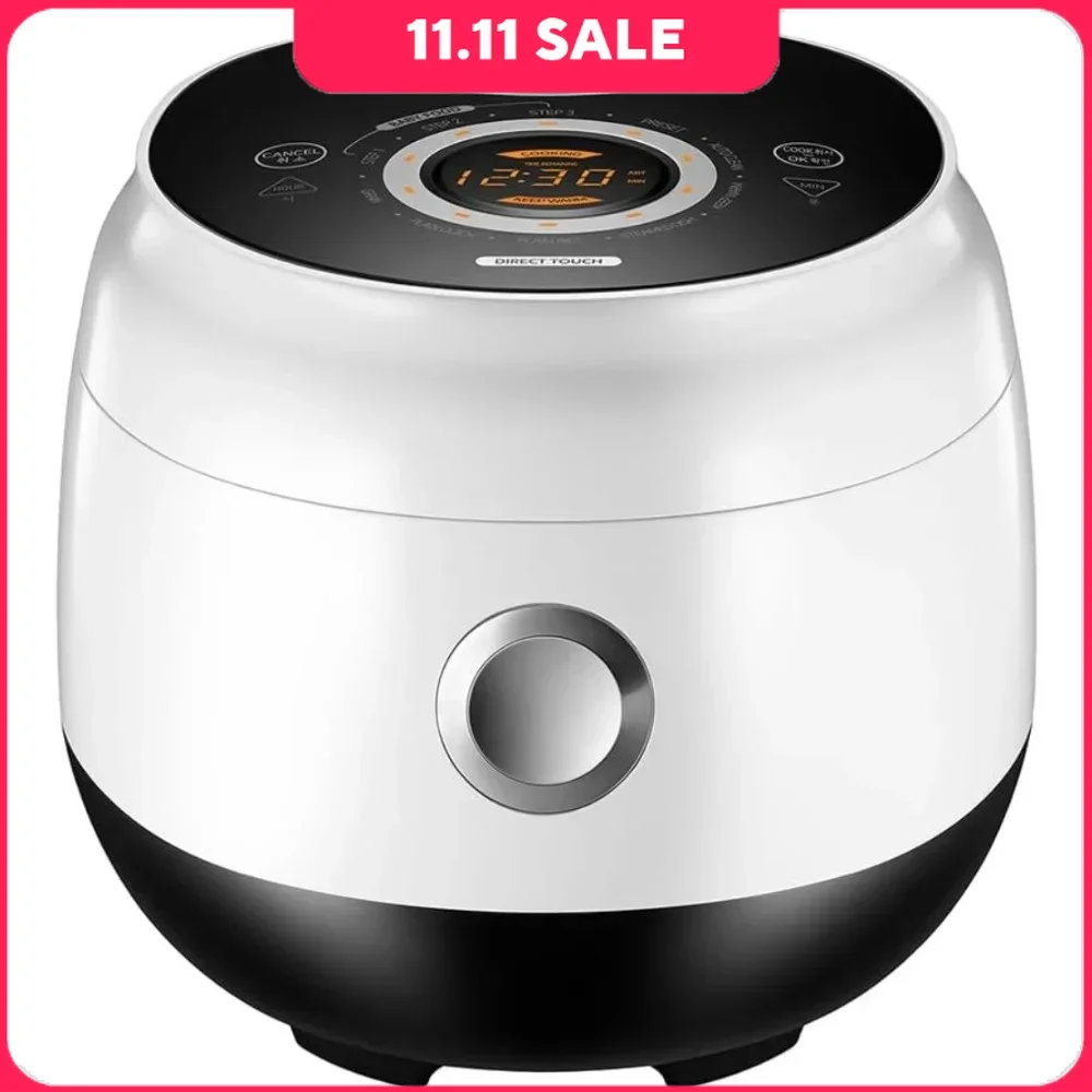 Rice Cookers with Nonstick Inner Pot 6 Cup (Uncooked) Warmer & Auto Steam Clean
