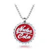 FALL Series OUT Necklace  Beverage Bottle Cap Style Pendant Necklace Everyday Wear Fashion Accessory Party Gifts 1