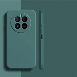 Original Shockproof Liquid Silicone TPU Back Cover for Mate 40 RS (BlackGreen)