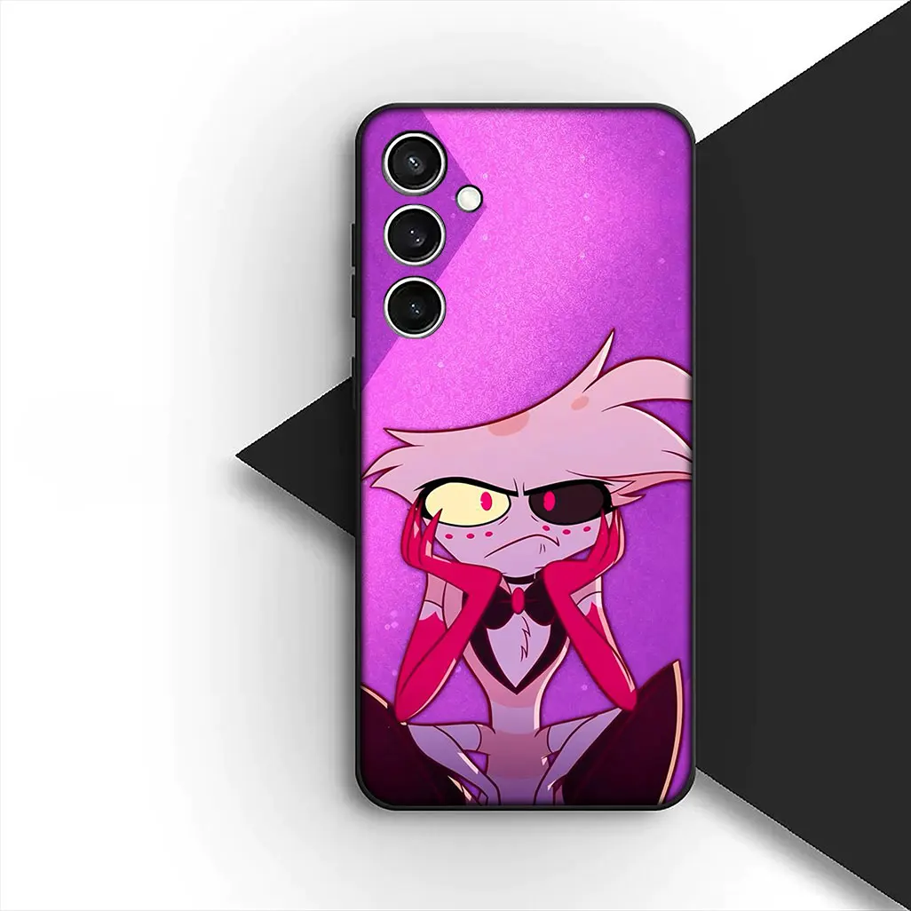 Stylish Dust-Proof Phone Case featuring Hazbins Charlie, Angel, and Alastor Design