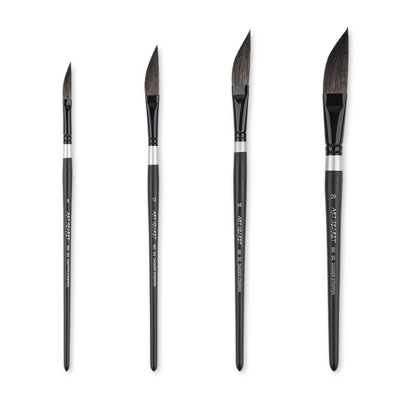 Set 30 Pennelli Sottili Per Pittura - Per Acquerello, Acrilico E Olio