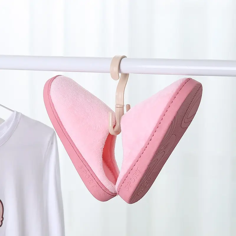 5pcs pink movable four-claw hook multi-functional rotatable hanging bag hat scarf dormitory storage punch-free multi purpose hooks bag hook wall organizer hook wall mount hooks