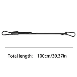 Heavy - Duty UV - Resistant Elastic Bungee Straps with Clips and Carabiner (1m)