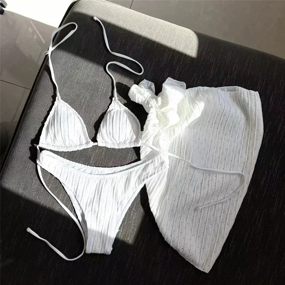 thumbnail image 1 of Para Praia Floral cintura alta Bikini Halter Push Up traje de baño mujeres de talla grande traje de baño Biquini Sexy traje de baño para mujer, 1 of 5
