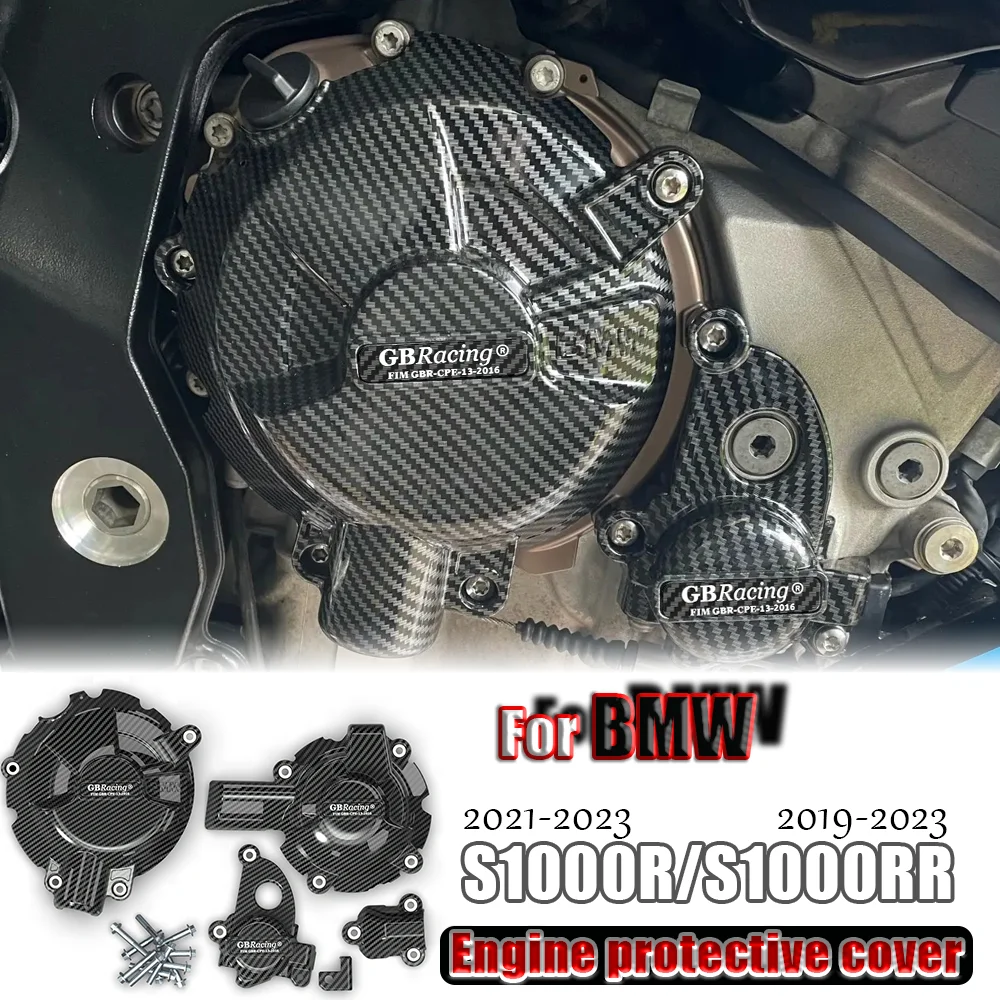 

For BMW S1000RR S1000R Motorcycles Engine Case Guard Engine Case Protector Cover Engine Cover Set Engine Protection Cover