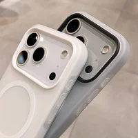Luxury 2 IN 1 Magnetic Shockproof Case for iPhone 17 Pro Max Air 16 15 14 Plus 13 12 11 Liquid Silicone Magsafe Bumper Cover - Image 5