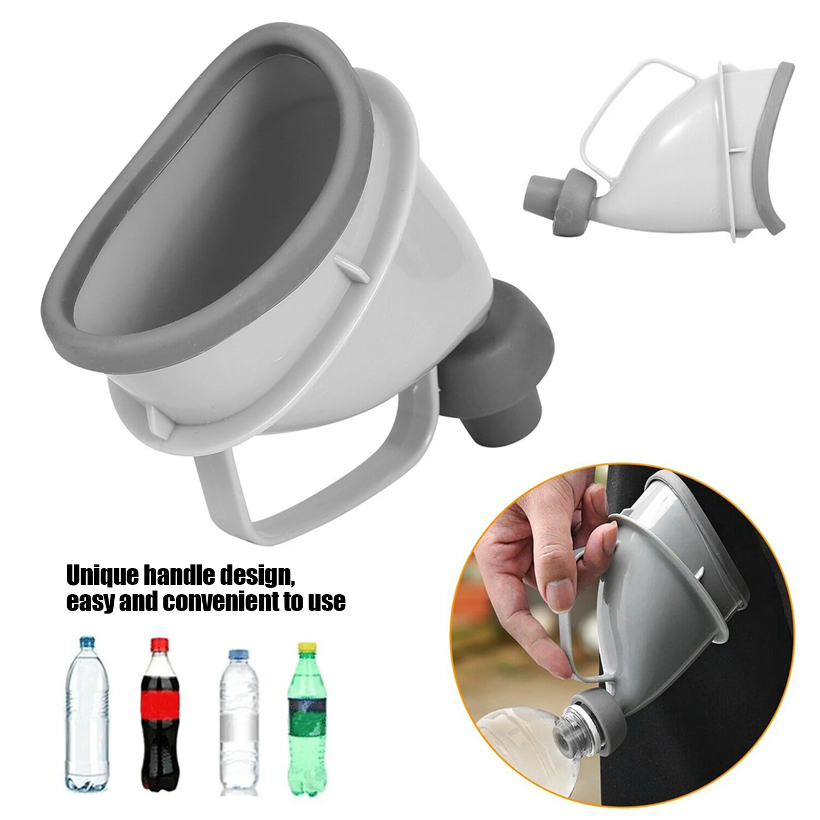 Adult Urinal Emergency Portable Unisex Men Women Urinal Pee Funnel for Outdoor Travel Outdoor Urinal Pee Funnel Stand Pee Funnel 3